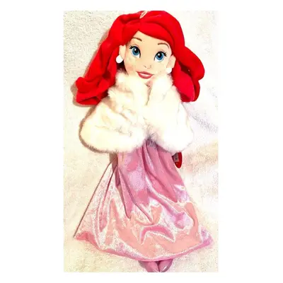 Little Mermaid Ariel soft plush doll toy in winter holiday jacket new