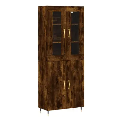 (smoked oak, doors) vidaXL Highboard Sideboard Tall Storage Cabinet Side Cabinet Engineered Wood