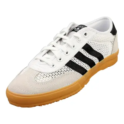 (8.5) adidas Tischtennis Womens Casual Trainers in White Black