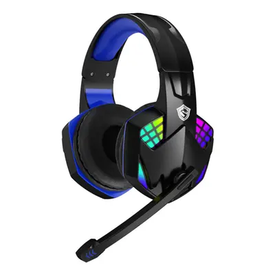 (Black) Wired Headphones Gaming Headset Hi-Fi Stereo With Mic for Laptop Desktop Computer Video