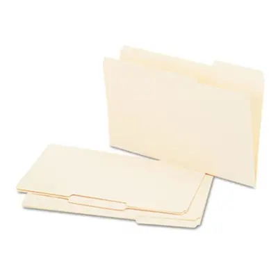 Universal Recycled Interior File Folders- 1/3 Cut- Top Tab- Legal- Manila- 100/Box