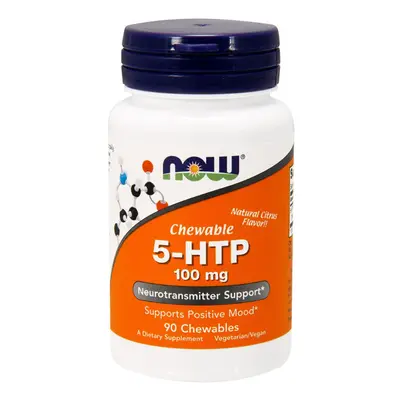 Now Foods, 5-HTP, Natural Citrus Flavor, mg, Chewables