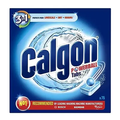 Calgon 3-in-1 Water Softener Tablets, Washing Machine Cleaner, Removes Odours, Limescale and Res