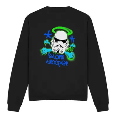 (XXL, Black) Star Wars Unisex Adult Stormtrooper Stencil Sweatshirt