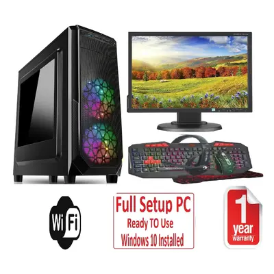 Fast Gaming PC Bundle-Intel Core i5 8GB RAM 1TB GT710 2GB 22' Monitor