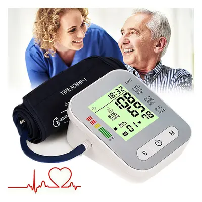 Portable Digital Voice Automatic Blood Pressure Monitor Upper Arm BP Machine