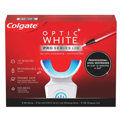 Colgate Optic White Pro Series Whitening Kit, Teeth Whitening Pen and