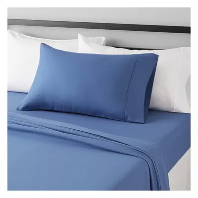 Amazon Basics Lightweight Super Soft Easy Care Microfiber 3-Piece Bed Sheet Set with 14-Inch Dee