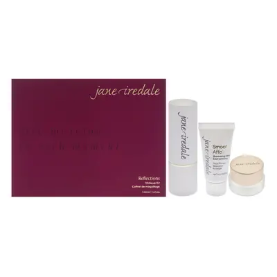 Reflections Makeup Kit by Jane Iredale for Women - Pc Gift Set 0.26oz Glow Time Highlighter Stic