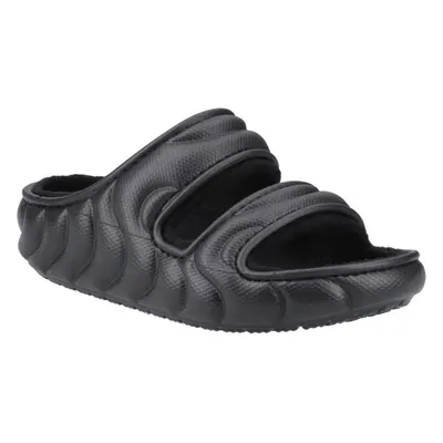 (Black, (Adults')) Crocs Classic Cozzzy Overpuff Thermoplastic Women's Black Sandals