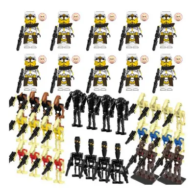 (Style E 38pcs) 38pcs Star Wars Clone Troopers Minifigures Fit Lego