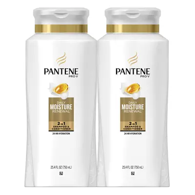 Pantene Shampoo and Conditioner in ProV Daily Moisture Renewal for Dry Hair Fl Oz Pack of