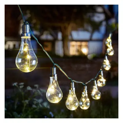 Smart Garden Solar-powered Outdoor Eureka Lightbulbs LED String Lights 3.8m