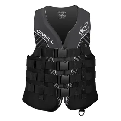 O'Neill Men's Superlite USCG Life Vest Black/Black/Smoke:White 3XL