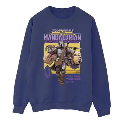 (4XL, Navy Blue) Star Wars Mens The Mandalorian More Than I Signed Up For Sweatshirt