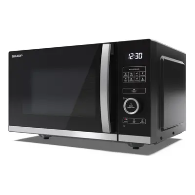 Sharp YC-QS254AU-B 25L 900W Flatbed Microwave Oven with ECO Function - Black