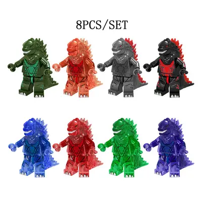 8PCS Godzilla King Of Monster Building Blocks Mini-figures Kids Toy UK