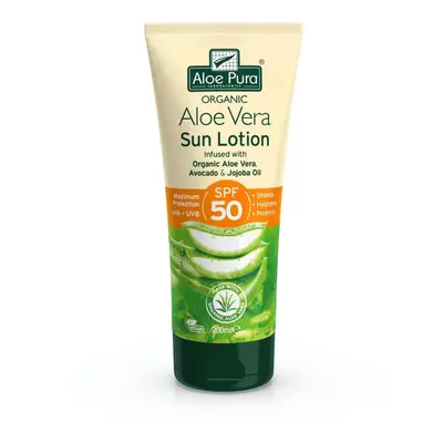 Aloe Pura Organic Aloe Vera Sun Lotion SPF50 200ml