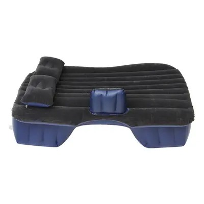 (Black) Inflatable Car SUV MPV Back Seat Mattress Air Folding Bed Rest Sleeping Camping +Pillows