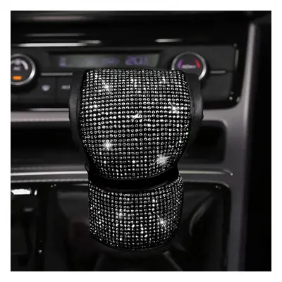 (Gear Cover) Universal Steering Wheel Cover Sparkle Luxury Bling Bling Rhinestone Diamond Car Ac