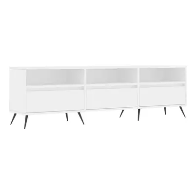 vidaXL TV Cabinet TV Unit Sideboard Media Unit TV Stand White Engineered Wood