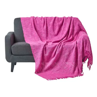 (Pink, x cm) Nirvana Slub Cotton Throw