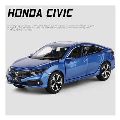 (Blue A) 1:32 HONDA CIVIC TYPE-R Alloy Sports Car Model Diecast Metal Toy Vehicles Car Model Sou