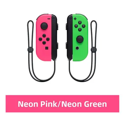 (Pink Green) Joy Pad Joy Cons Joycons Wireless Controller L/R Controllers with Grip