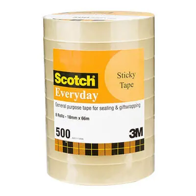 (18mmx66m) Scotch Sticky Tape (8pk)