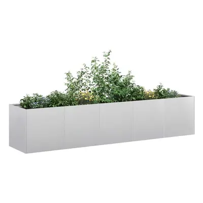 vidaXL Planter 200x40x40 cm Galvanised Steel