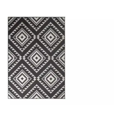 Habitat Global Geo Cut Pile Rug - 120x170cm - Grey