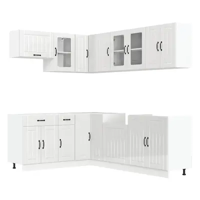 (high gloss white) vidaXL Kitchen Cabinet Set Piece Cupboard Storage Cabinet Engineered Wood