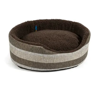 Sleepy Paws Oval Beds Tawny Stripe 50cm