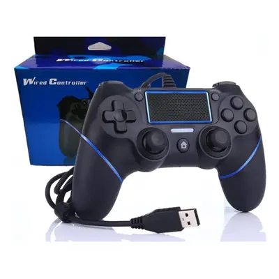 PS4 Controller Wired Game for Playstation 4/Pro/Slim/PC/Laptop, USB Plug Gamepad Joystick with D