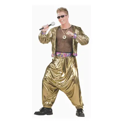 Men's 80's Video Superstar Costume Gold One Size