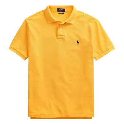 Ralph Lauren Men's Classic Fit Mesh Pony Logo Polo Shirt (L Gold)