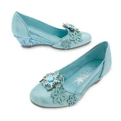 Elsa Costume Shoes wedge for Girls size UK 13/14, EU 31/33