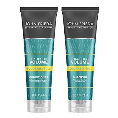 John Frieda Luxurious Volume Touchably Full Duo Set Shampoo Conditioner 45 Ounce Each