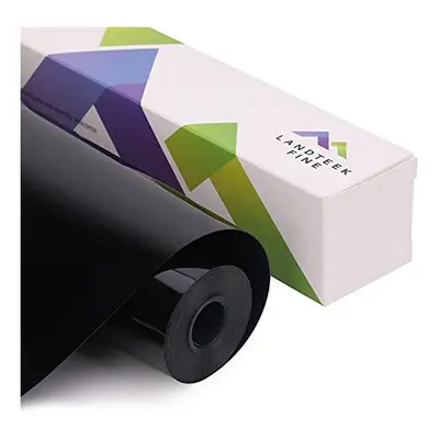 Black Heat Transfer Vinyl Roll - 12ich x 20Feet Black Iron on Vinyl Roll, Black HTV Vinyl for T-