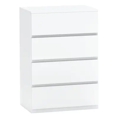 HOMCOM Bedroom Chest of Drawers, Drawers Dresser, Drawer Unit, White