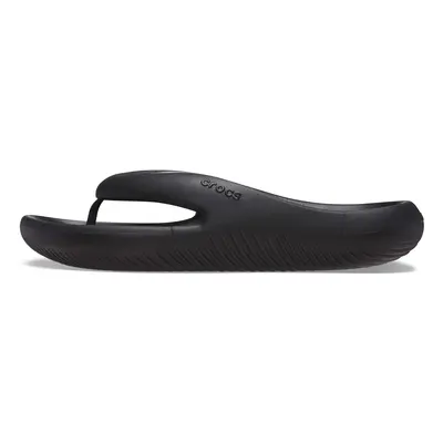 Crocs Unisex Mellow Flip Flops Recovery Slides Black Numeric_4 US Men