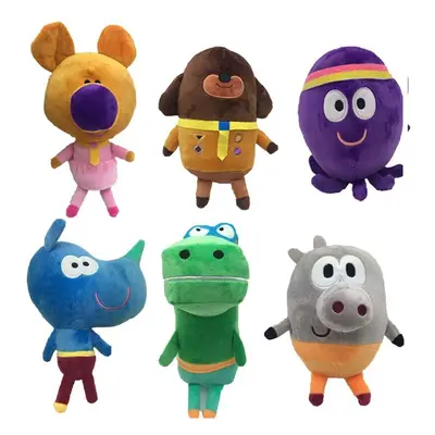 (6pc) Hey Duggee Squirrel Club Plush Doll Toy 6Pcs