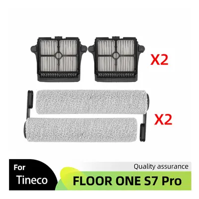 (SET 3) For Tineco FLOOR ONE S7 PRO Spare Soft Roller Brush HEPA Filter Cordless