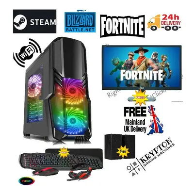 Fast Gaming PC Bundle - i5 16GB RAM 1TB GT730 2GB Monitor