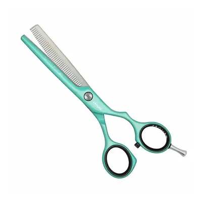 5.5-Inch Jaguar Hairdressing Scissor Sharp Pastel Plus Offset - Mint Thinner