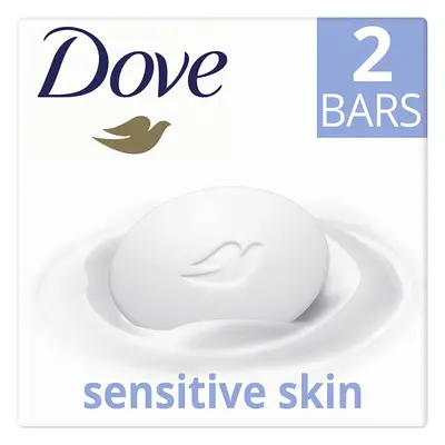 Dove Pure & Sensitive hypoallergenic with Â¼ moisturising cream Beauty Bar soap for softer, smoo