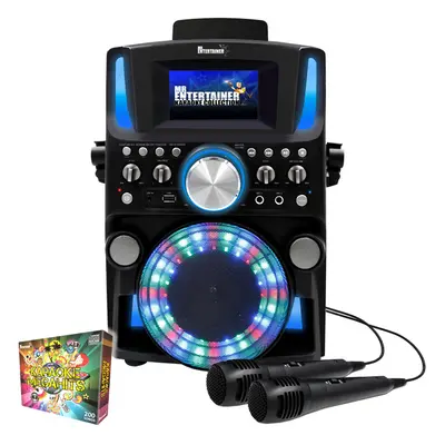 (Wired, Songs) Groovebox Bluetooth CDG Karaoke Machine. Built in Screen & Disco Lights