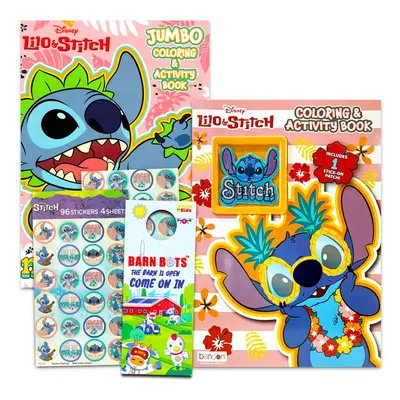 Disney Lilo and Stitch Coloring Book Super Set for Kids - Jumbo Stit