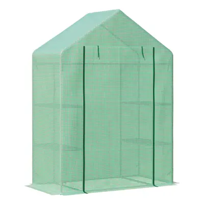 Outsunny Greenhouse for Outdoor Portable Gardening Plant Grow House Green