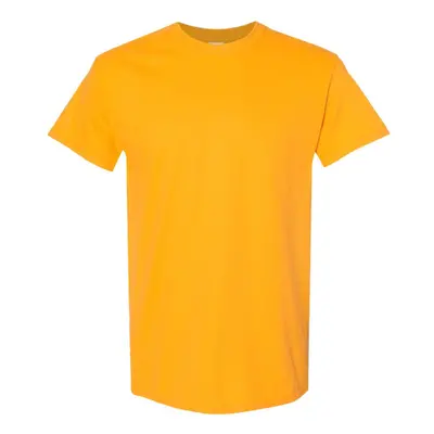 (3XL, Gold) Gildan Mens Heavy Cotton Short Sleeve T-Shirt (Pack Of 5)